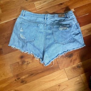 denim shorts